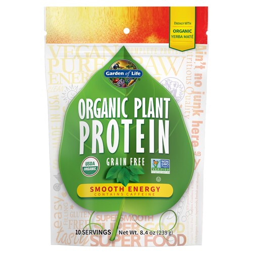 Garden of Life Organic Plant Protein Smooth Energy -- 8.4 oz