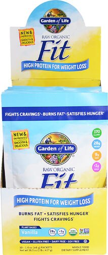 Garden of Life RAW Organic Fit™ High Protein For Weight Loss Vanilla -- 10 Packets