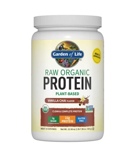 Garden of Life RAW Organic Protein Plant Formula Vanilla Chai -- 20.5 oz