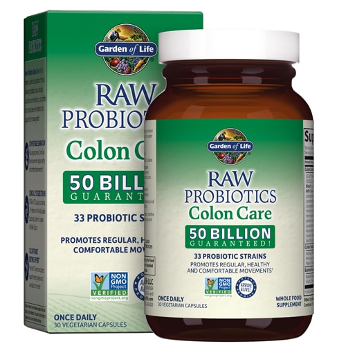 Garden Of Life Raw Probiotics Colon Care 50 Billion 30