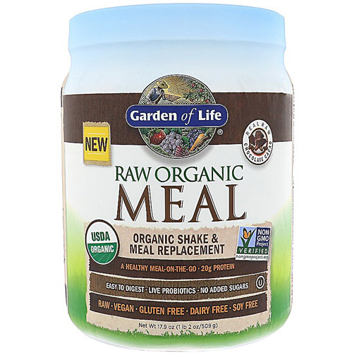 Garden Of Life Raw Organic Meal Chocolate 17 9 Oz Vitacost