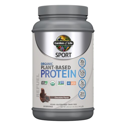 Garden of Life Sport Organic Plant-Based Protein Chocolate -- 29.6 oz
