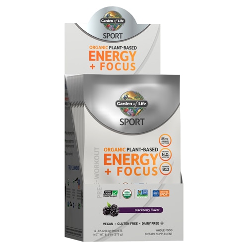 Garden of Life Sport Pre-Workout Energy Plus Focus Blackberry