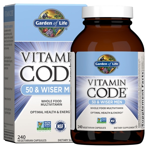 Garden Of Life Vitamin Code Raw 50 And Wiser Men 240