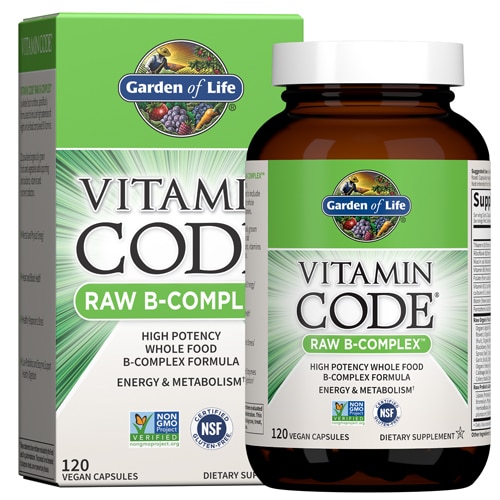 Garden Of Life Vitamin Code Raw B Complex 120 Vegan Capsules