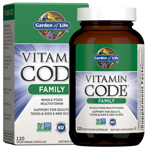 Garden Of Life Vitamin Code Raw Family Formula 120 Vegetarian