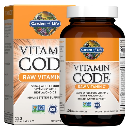 Garden Of Life Vitamin Code Raw Vitamin C 120 Vegan Capsules