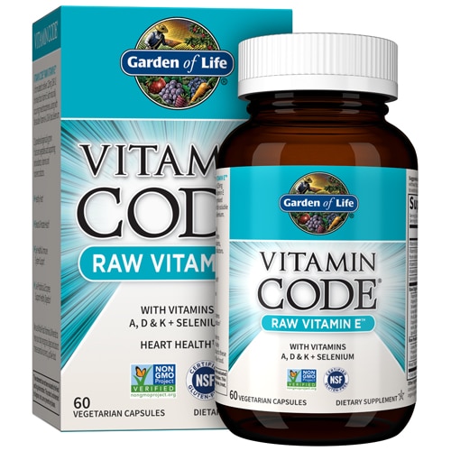 Garden of Life Vitamin Code® RAW Vitamin E™ -- 60 Vegetarian Capsules ...