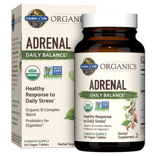 Garden of Life mykind Organics Adrenal Daily Balance -- 120 Vegan Tablets