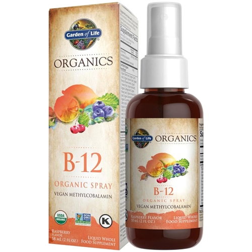 Garden of Life mykind Organics B-12 Spray Raspberry -- 2 fl oz