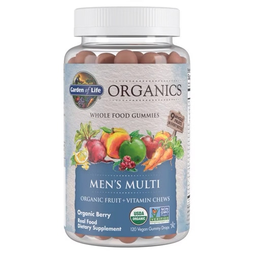 Garden of Life mykind Organics Men's Multi Whole Food Gummies Organic Berry -- 120 Vegan Gummy Drops