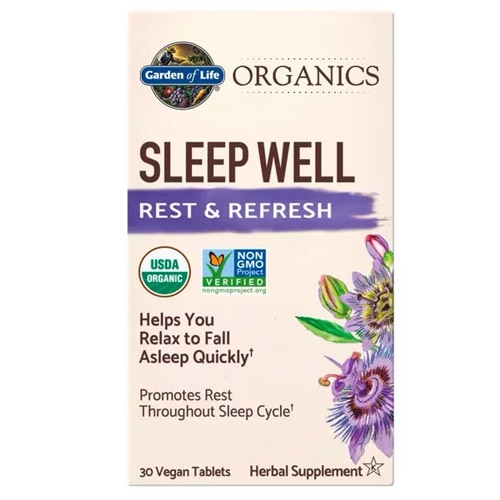 Garden of Life mykind Organics Sleep Well Rest & Refresh -- 30 Vegan Tablets