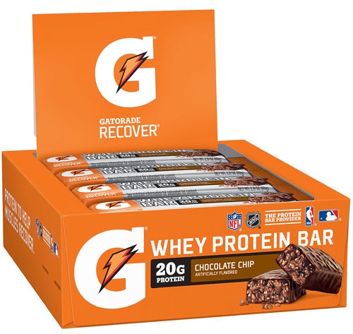 Gatorade Whey Protein Bar Chocolate Chip -- 12 Pack