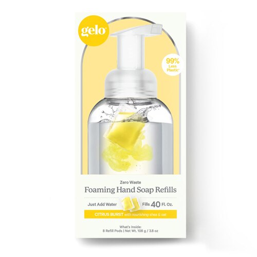 Gelo Foaming Hand Soap Refill Pods Lemon Basil Geranium -- 40 fl oz