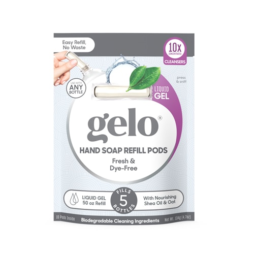 Gelo Hand Soap Refill Pods Fresh & Dye Free -- 10 Pods