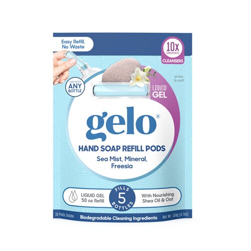 Gelo Hand Soap Refill Pods Sea Mist-Mineral-Freesia -- 10 Pods