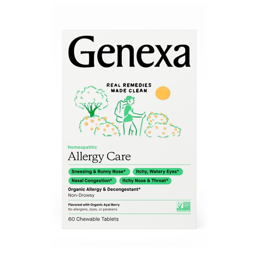 Genexa Allergy Care Organic Allergy & Decongestant For Adults Acai Berry