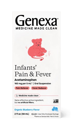 Genexa Infants Pain & Fever Acetaminophen Drops Ages 2-3 Blueberry