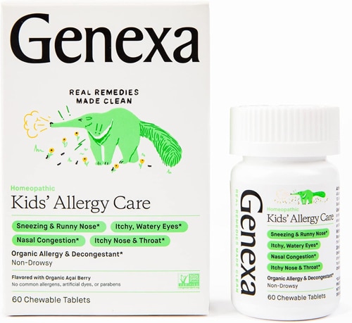 Genexa Kids Allergy & Decongestant Care Ages 3-11 Acai Berry