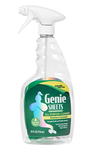 Genie Sheets All Purpose Cleaner Sheet + 24 oz Bottle