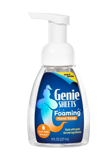 Genie Sheets Foaming Hand Soap Sheet + 8 oz Bottle