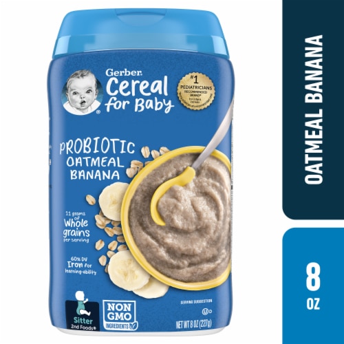 Gerber Baby Cereal 6+ Months Oatmeal Banana