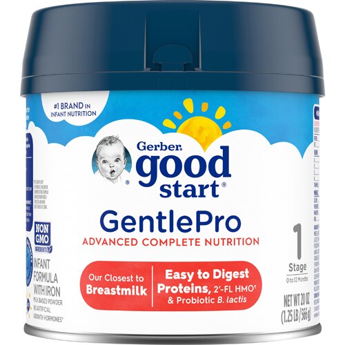 Gerber Gerber Good Start GentlePro HMO Non-GMO Infant Formula Powder with Iron Stage 1 -- 20 oz