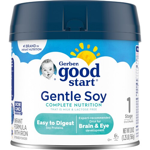 Gerber Good Start Gentle Non-GMO Soy Infant Formula Powder with Iron Stage 1