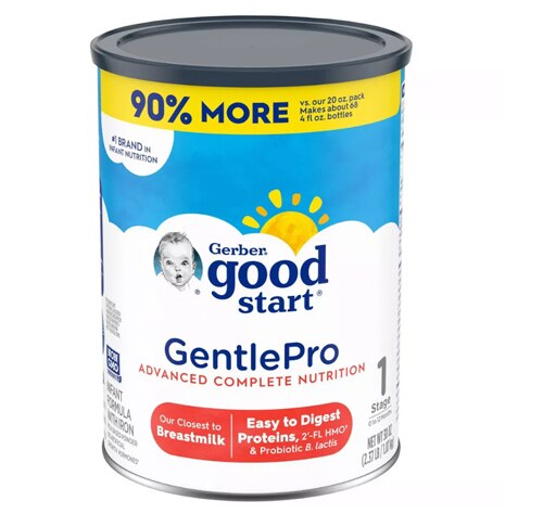 Gerber Good Start GentlePro HMO Non-GMO Infant Formula Powder with Iron Stage 1 -- 32 oz