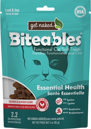 Get Naked Biteables Functional Cat Soft Treats Essential Health Chicken & Tuna Recipe