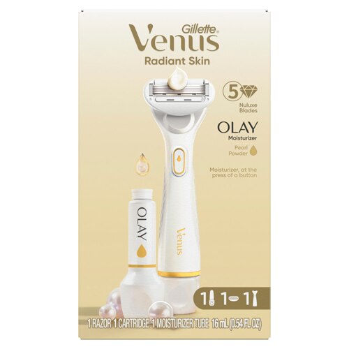 Gillette Radiant Skin Women's Razor Kit with Olay Moisturizer -- 1 Kit