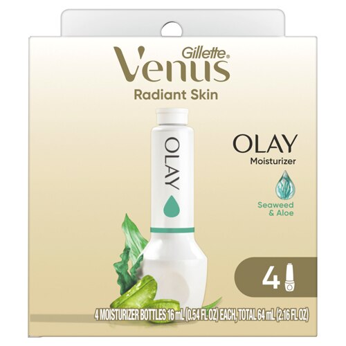 Gillette Venus Radiant Skin Olay Moisturizer Seaweed & Aloe