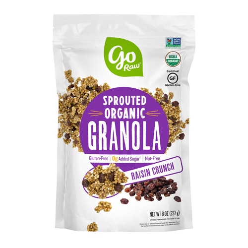 Go Raw Organic Sprouted Granola Raisin Crunch -- 8 oz