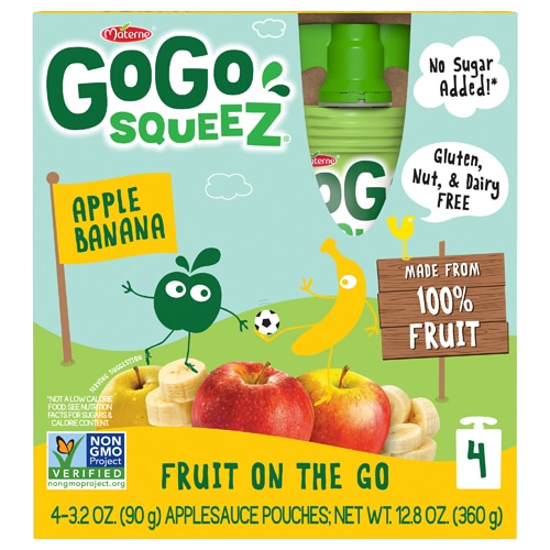 GoGo Squeez GoGo Squeez Applesauce On The Go Gluten Free Apple