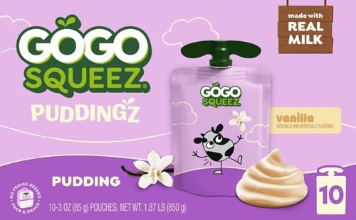 GoGo Squeez Indulgence Puddingz Vanilla