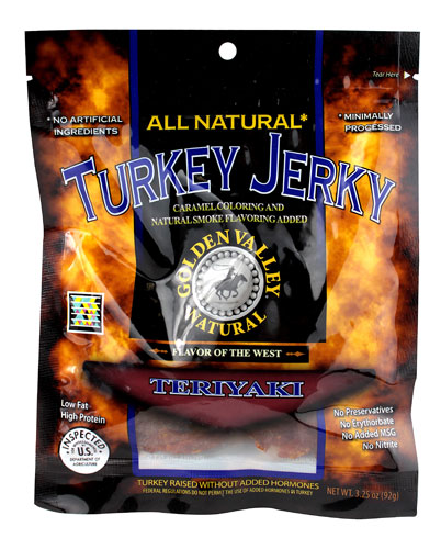 Golden Valley Natural Turkey Jerky Teriyaki -- 3.25 oz