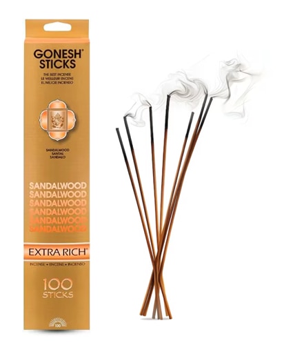 Gonesh Extra Rich Incense Single Note - Sandalwood