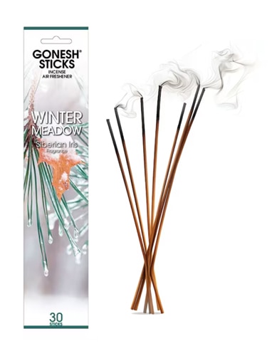 Gonesh Incense Blended Winter Scent - Winter Meadow Siberian Iris