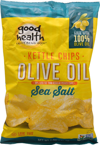 Good Health Inc. Kettle Style Olive Oil Potato Chips Sea Salt -- 5 oz