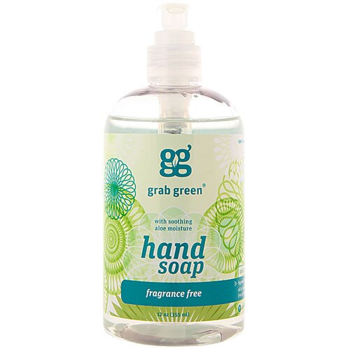 GrabGreen Hand Soap Fragrance Free -- 12 fl oz