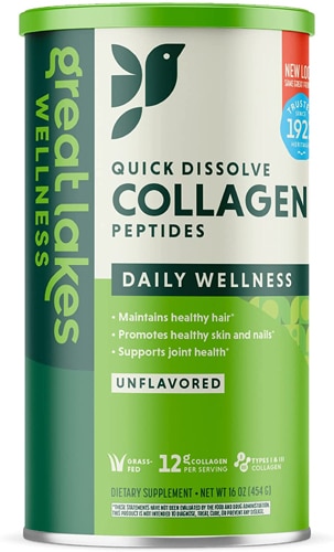 Great Lakes Collagen Peptides Unflavored -- 16 oz
