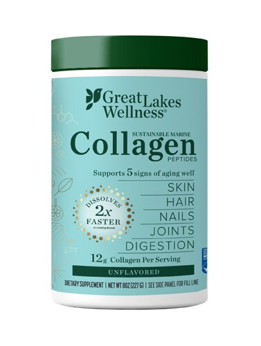 Great Lakes Daily Marine Collagen Peptides Unflavored -- 8 oz