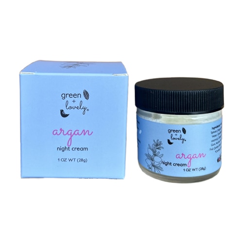 Green + Lovely Argan Night Cream Face Lotion