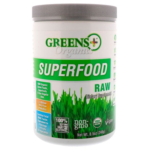 Greens Plus Organics Superfood -- 8.46 oz