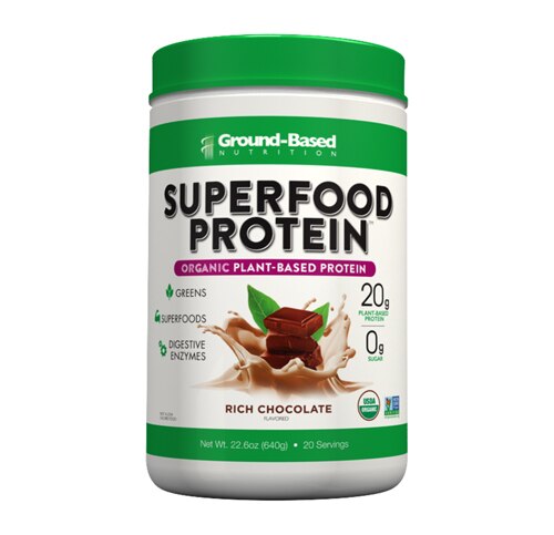 Ground-Based Nutrition Superfood Protein™ Rich Chocolate -- 20 Servings