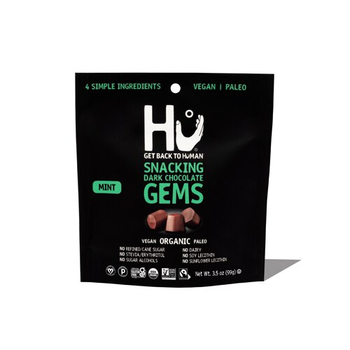 HU Organic Dark Chocolate Gems Mint -- 3.5 oz