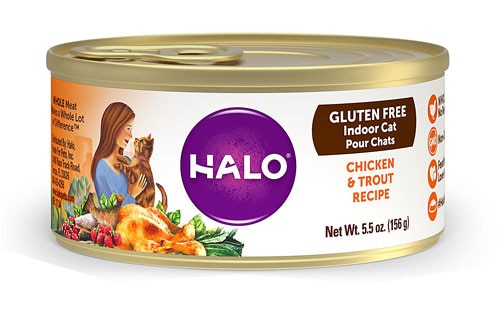 Halo Purely For Pets Vigor™ Canned Cat Food Chicken &amp; Trout -- 5.5 oz
