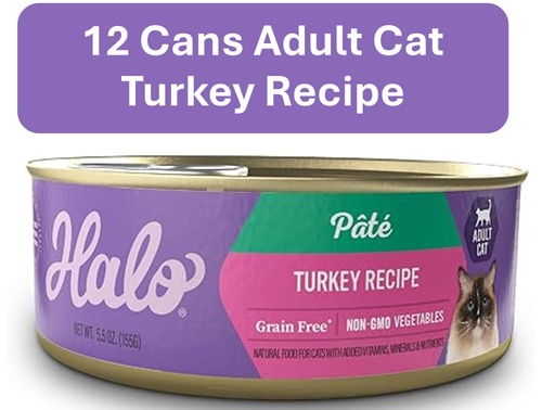Halo Adult Cat Wet Food Pate Turkey Recipe