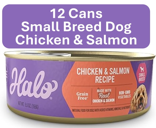 Halo Adult Dog Wet Food Grain-Free Small Breed Chicken & Salmon Recipe