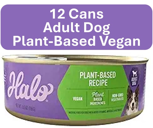 Halo Adult Dog Wet Food Vegan Non-GMO Vegetables Plant-Based Recipe